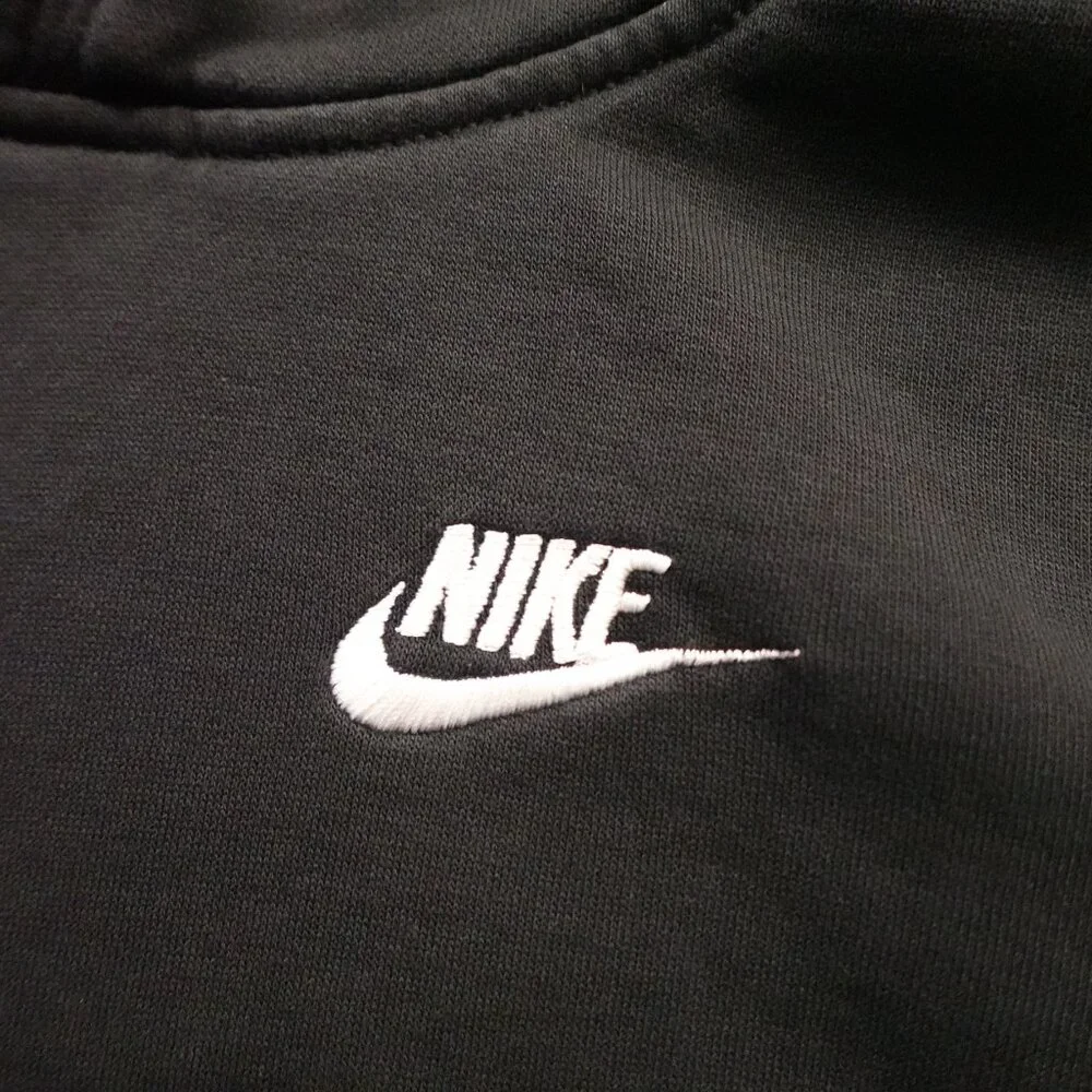 Nike Sportswear Club Fleece Hoodie Kids Medium Black‎ Pullover Casual FAIR